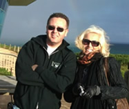 Maggie with friend & mentor John Edward 
